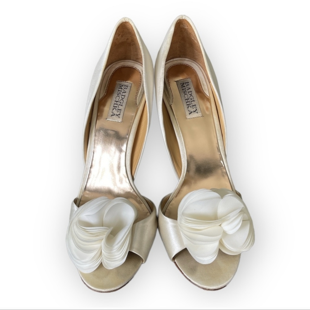 Badgley Mischka Satin Stilettos